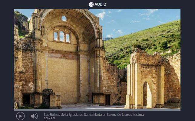 La Voz de la Arquitectura ‘Ruinas de la Iglesia de Santa María de Cazorla’ (06/09/2022)